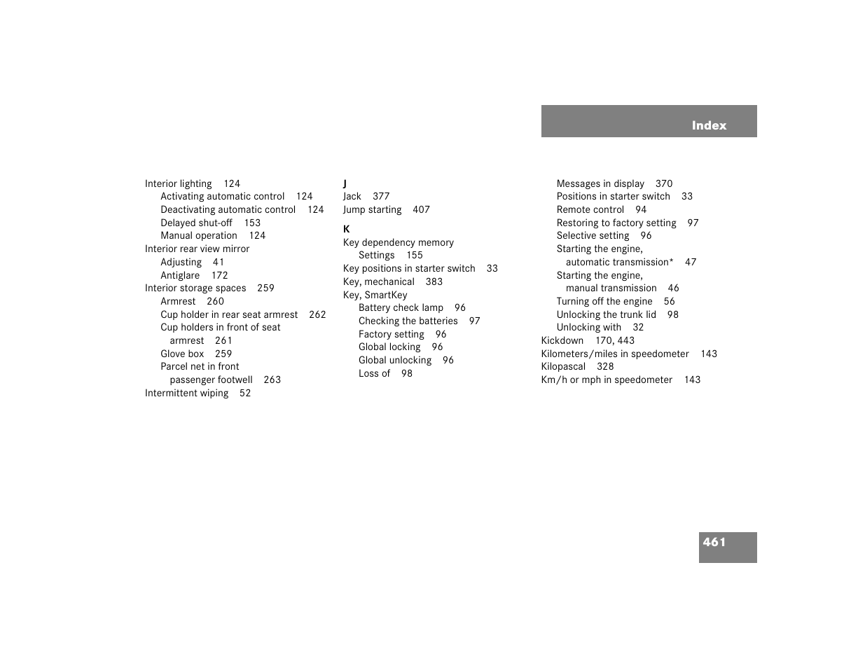 Mercedes-Benz 2005 C 320 Sport User Manual | Page 463 / 482