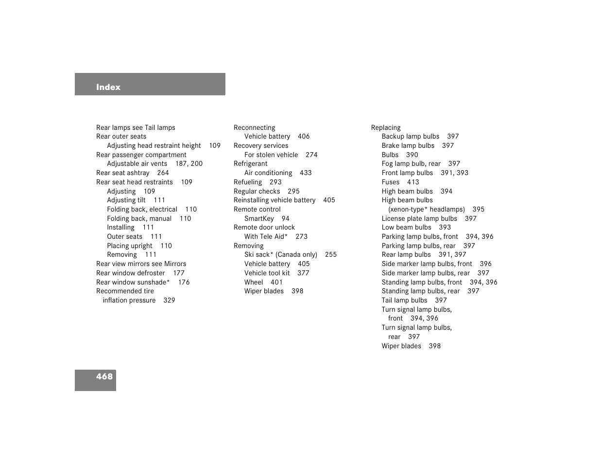 Mercedes-Benz 2005 C 320 Sport User Manual | Page 470 / 482