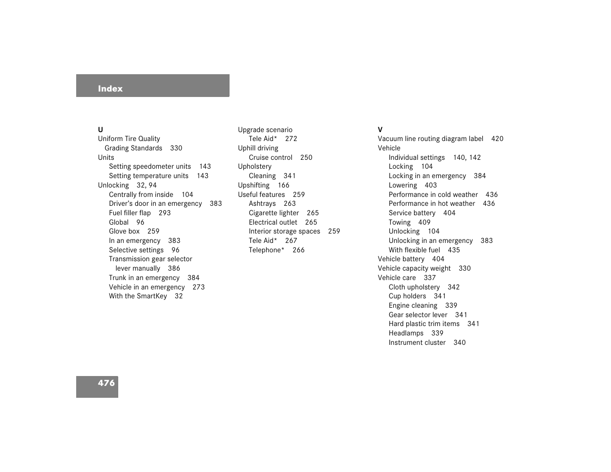 Mercedes-Benz 2005 C 320 Sport User Manual | Page 478 / 482