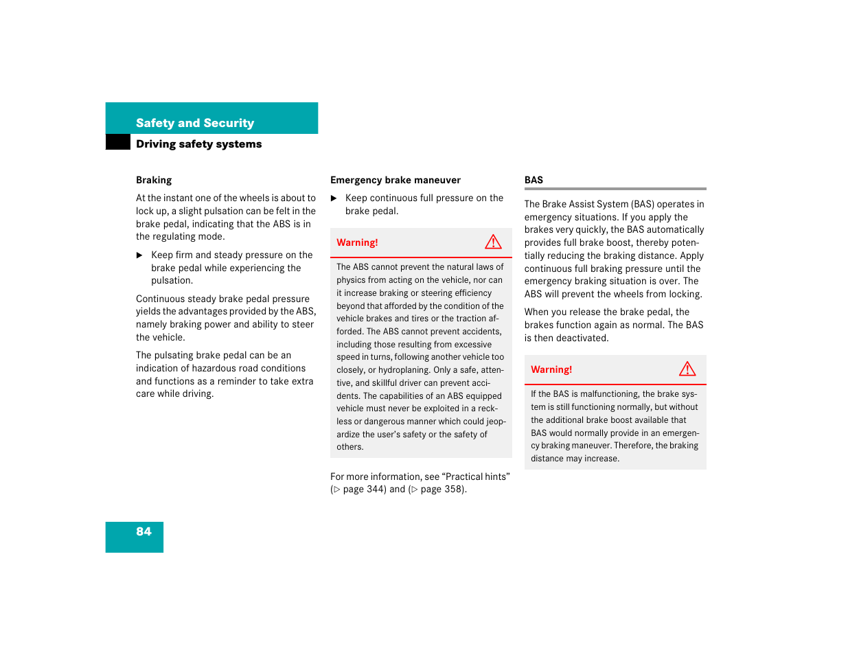 Mercedes-Benz 2005 C 320 Sport User Manual | Page 86 / 482