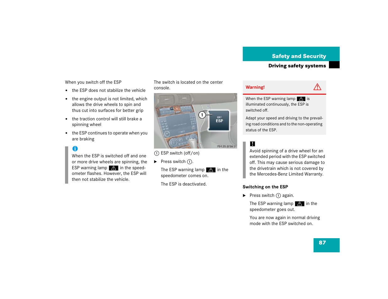 Mercedes-Benz 2005 C 320 Sport User Manual | Page 89 / 482