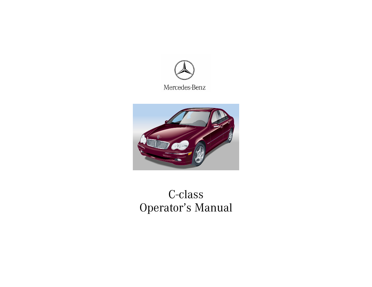 Mercedes-Benz 2001 C 320 User Manual | 381 pages