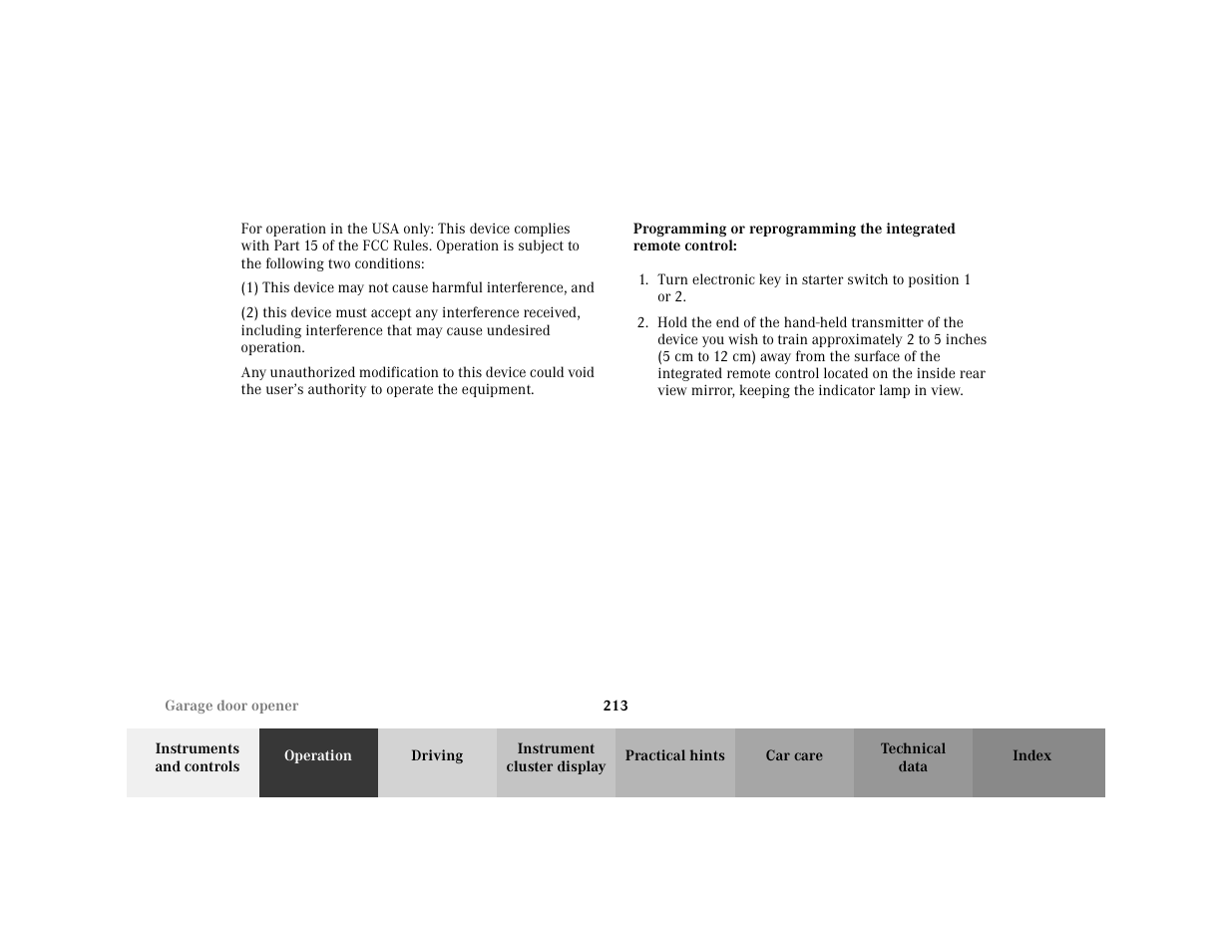 Mercedes-Benz 2001 C 320 User Manual | Page 222 / 381