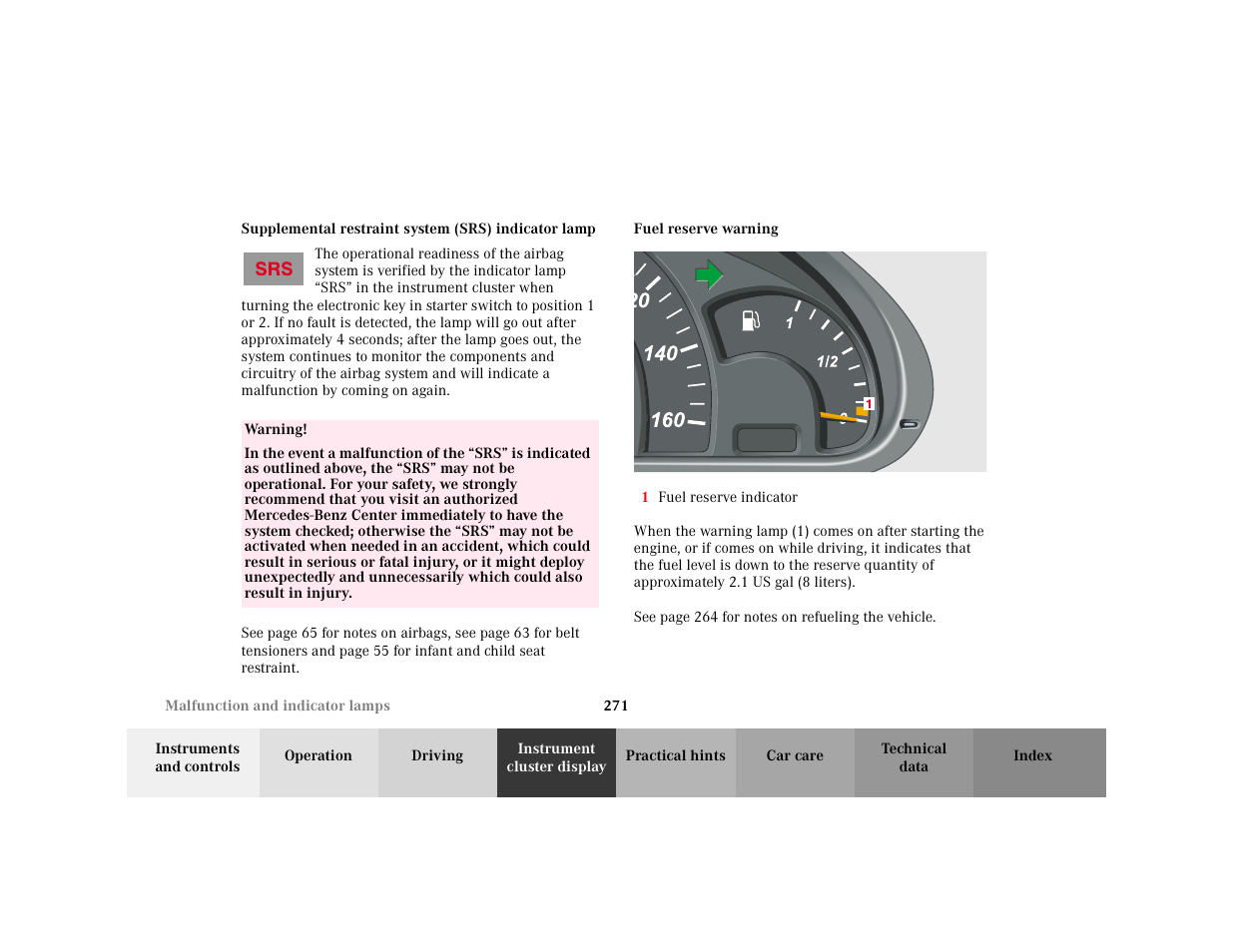 Para - <graphik, Symbol - <graphik, Warning - <tabelle | Tbody - <tabellenhaupttext, Row - <tabellenreihe, Entry - warning, Para - warning, Subsection - p54.30-2941-21, Title - p54.30-2941-21, Marker - p54.30-2941-21 | Mercedes-Benz 2001 C 320 User Manual | Page 280 / 381