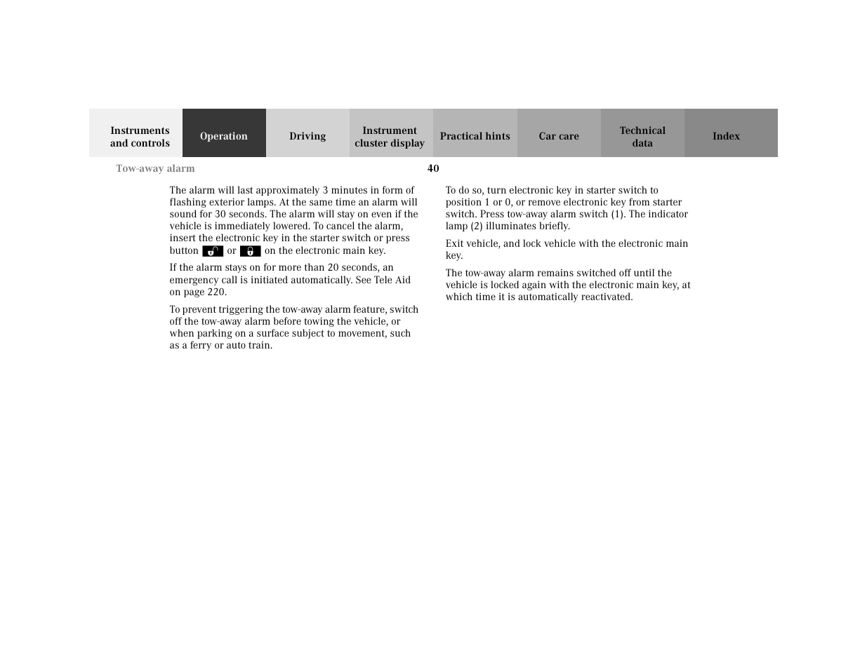 Mercedes-Benz 2001 C 320 User Manual | Page 49 / 381