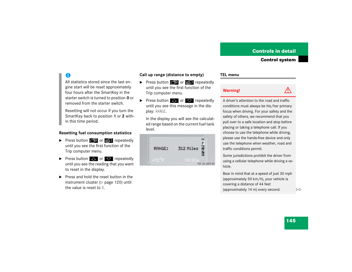 Mercedes-Benz 2005 G 500 User Manual | Page 145 / 416