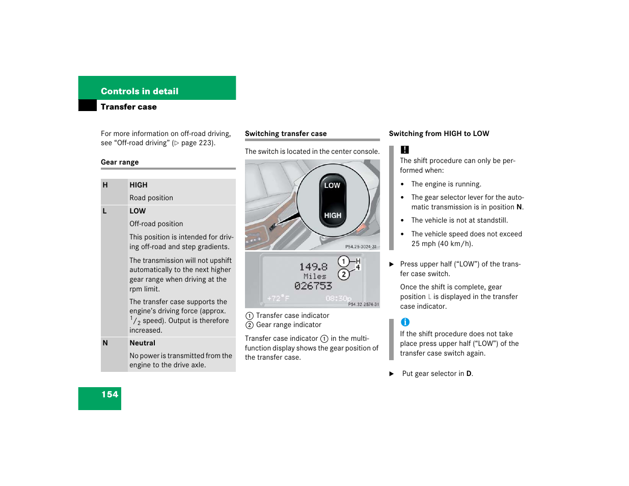 Mercedes-Benz 2005 G 500 User Manual | Page 154 / 416