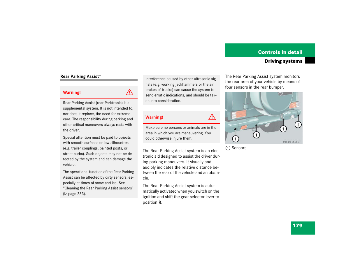 Mercedes-Benz 2005 G 500 User Manual | Page 179 / 416