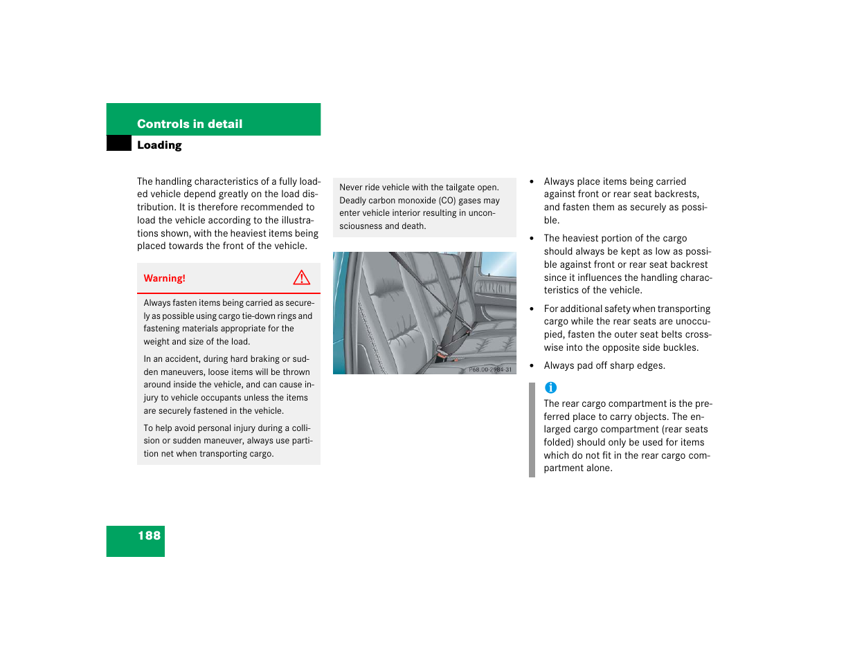 Mercedes-Benz 2005 G 500 User Manual | Page 188 / 416