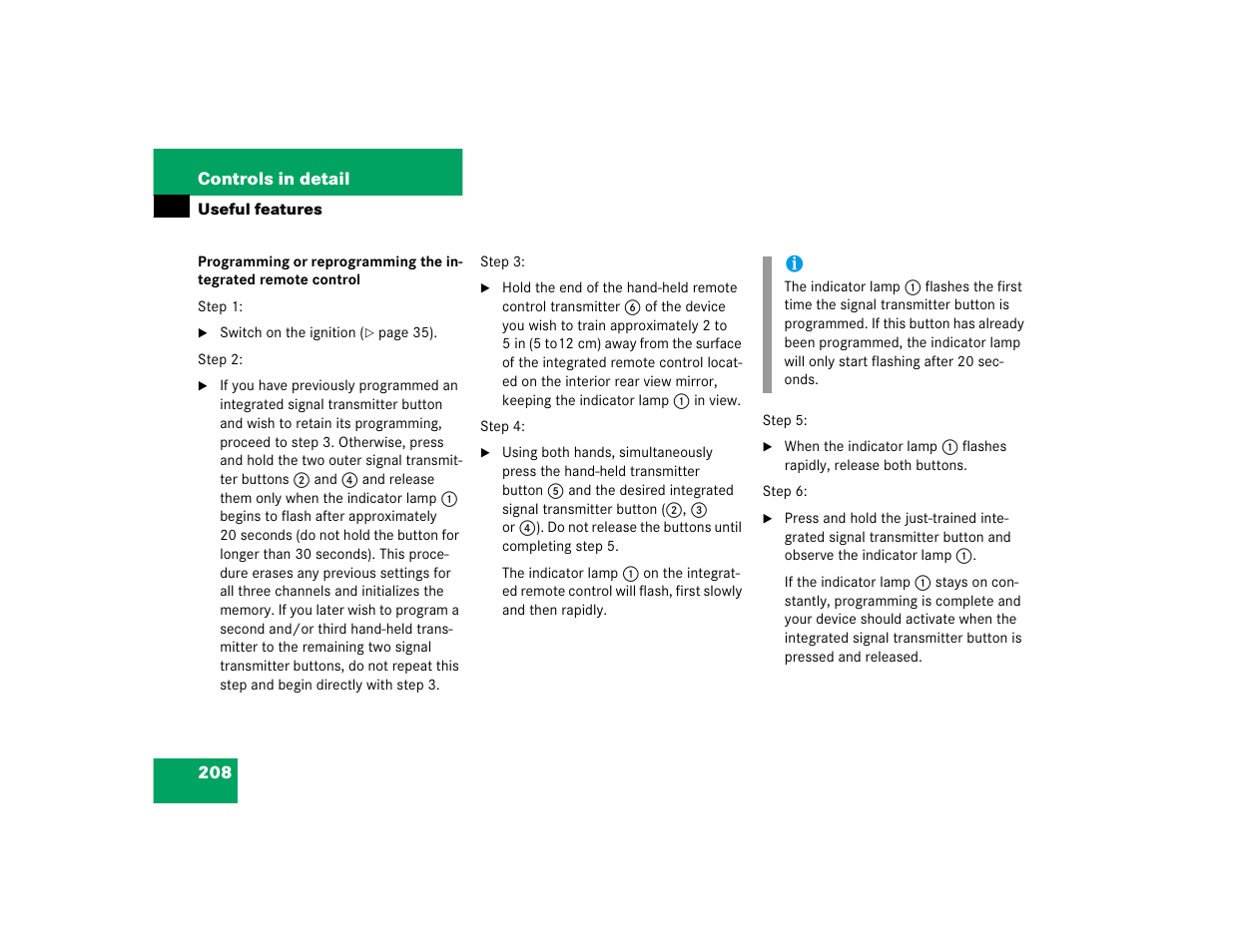 Mercedes-Benz 2005 G 500 User Manual | Page 208 / 416