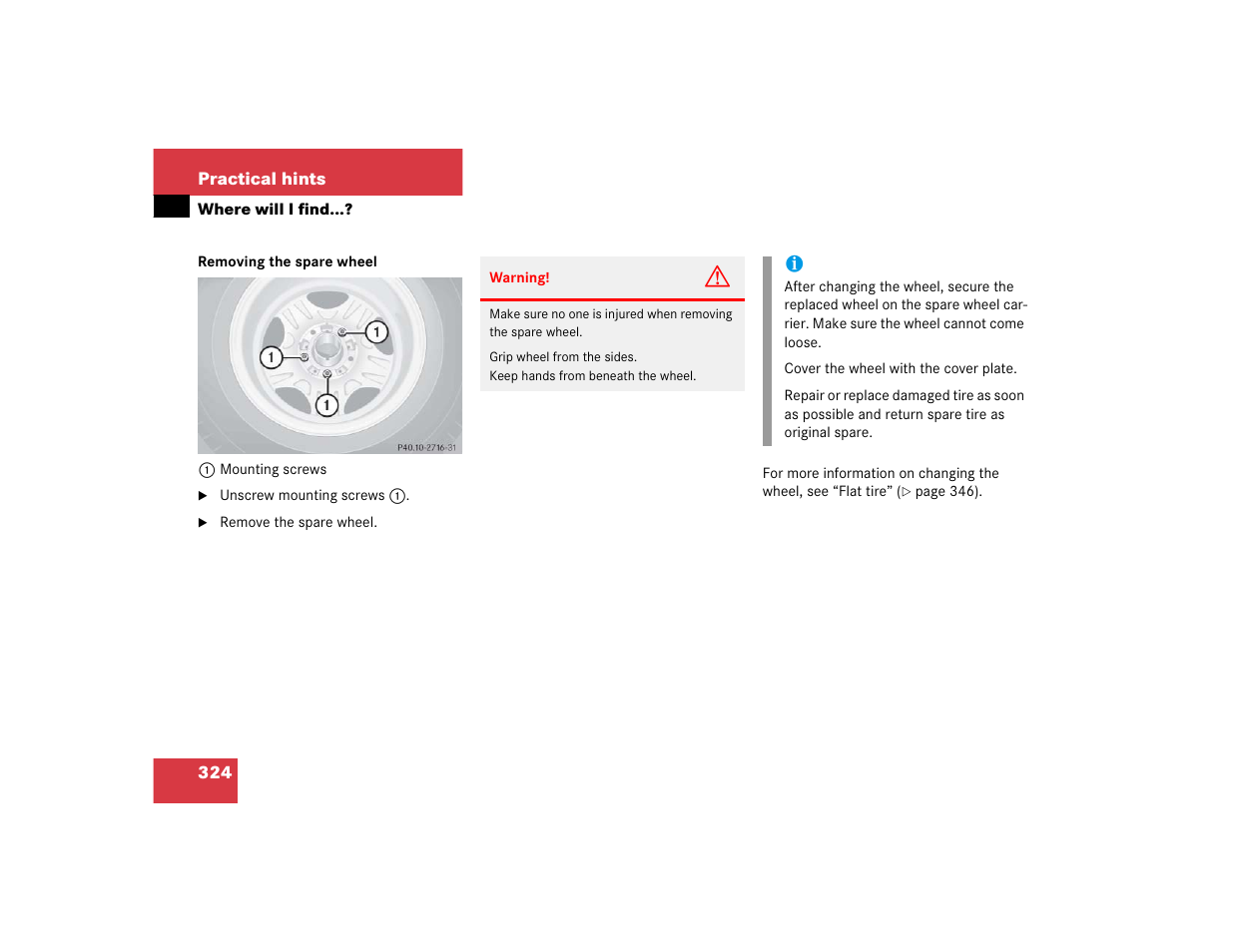 Mercedes-Benz 2005 G 500 User Manual | Page 324 / 416