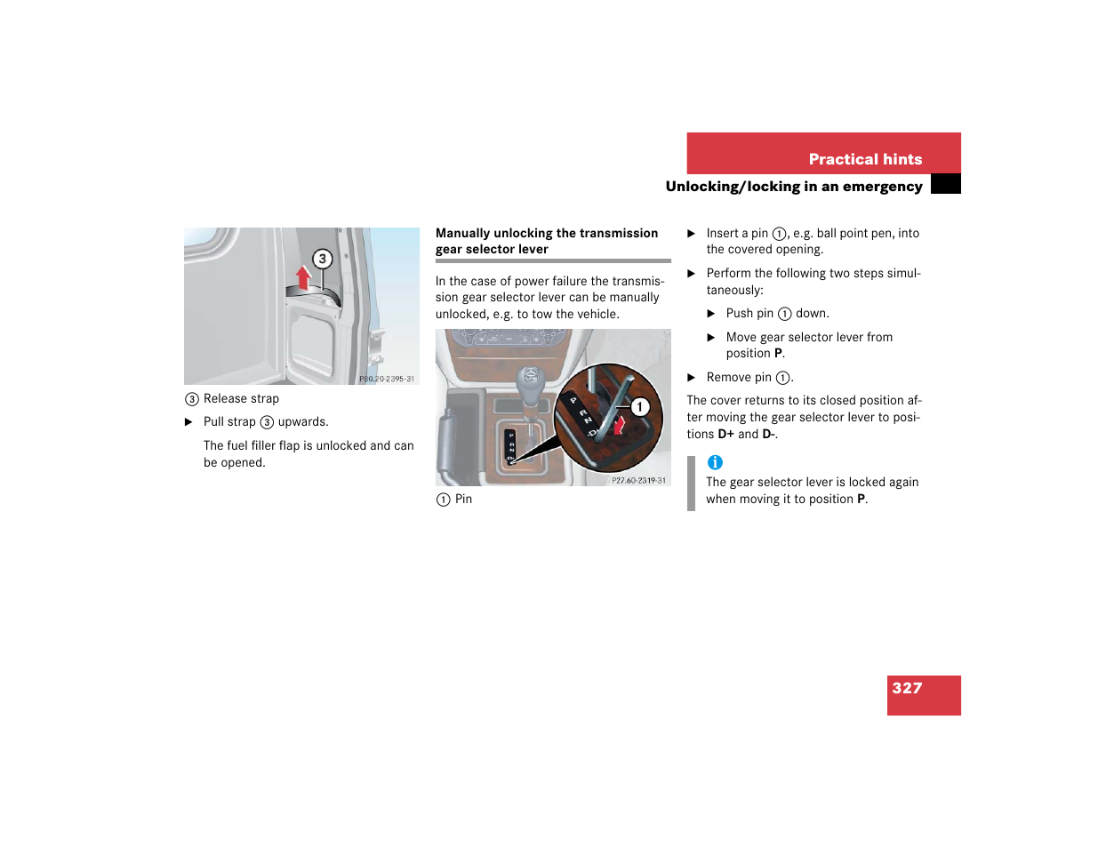 Mercedes-Benz 2005 G 500 User Manual | Page 327 / 416