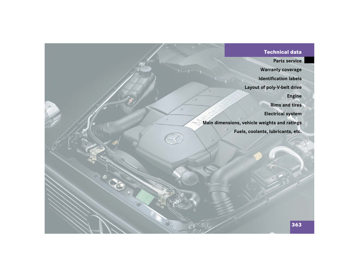 Mercedes-Benz 2005 G 500 User Manual | Page 363 / 416