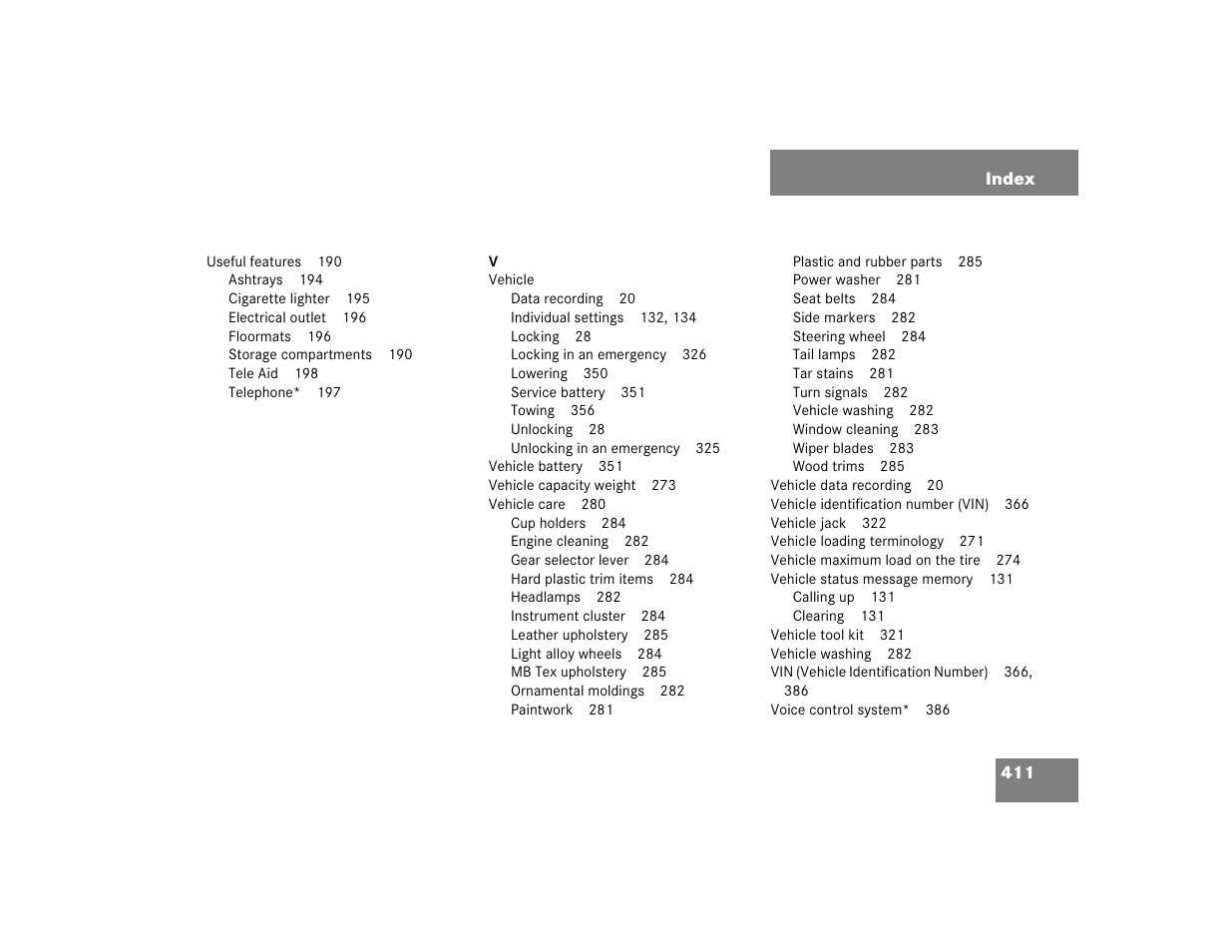 Mercedes-Benz 2005 G 500 User Manual | Page 411 / 416