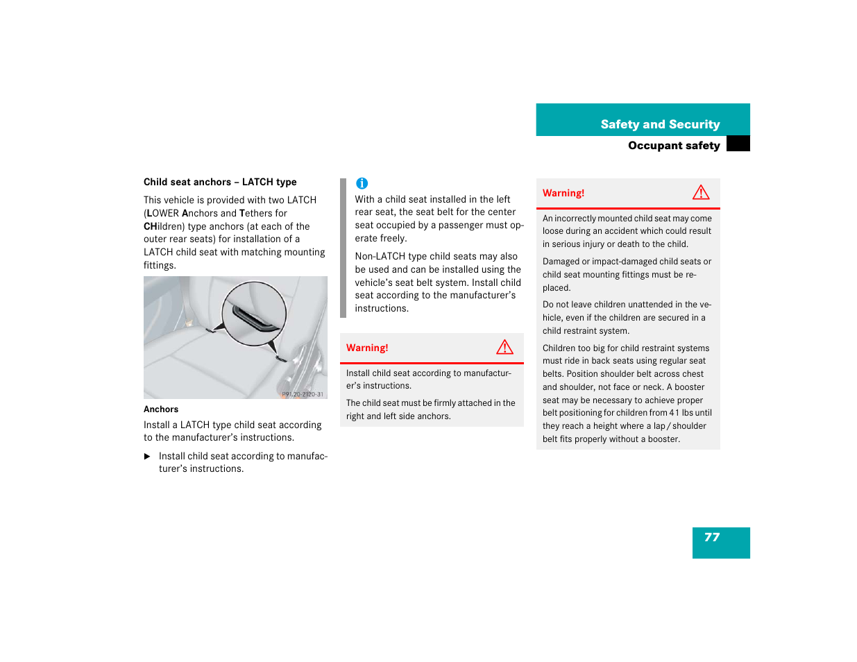 Mercedes-Benz 2005 G 500 User Manual | Page 77 / 416