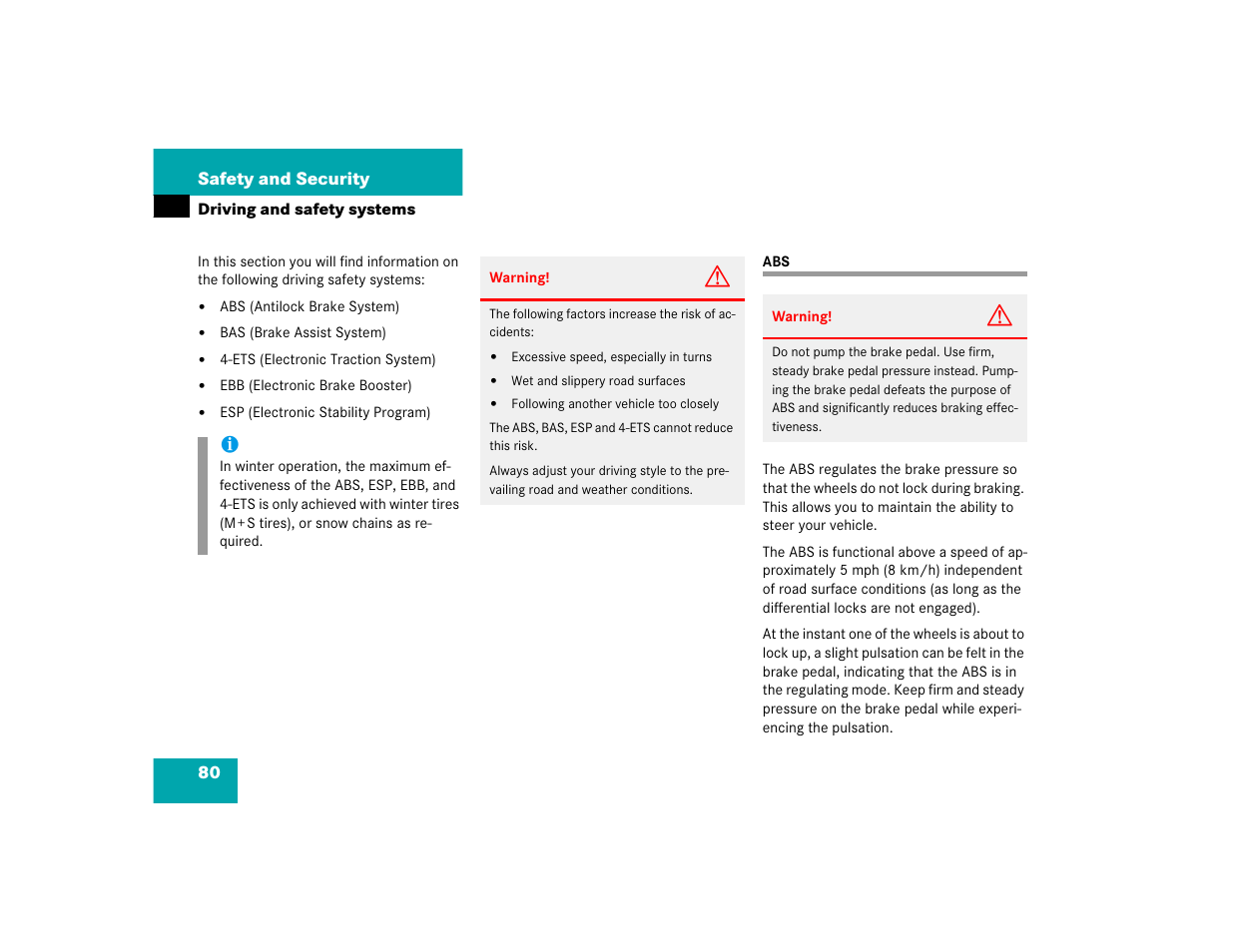 Mercedes-Benz 2005 G 500 User Manual | Page 80 / 416