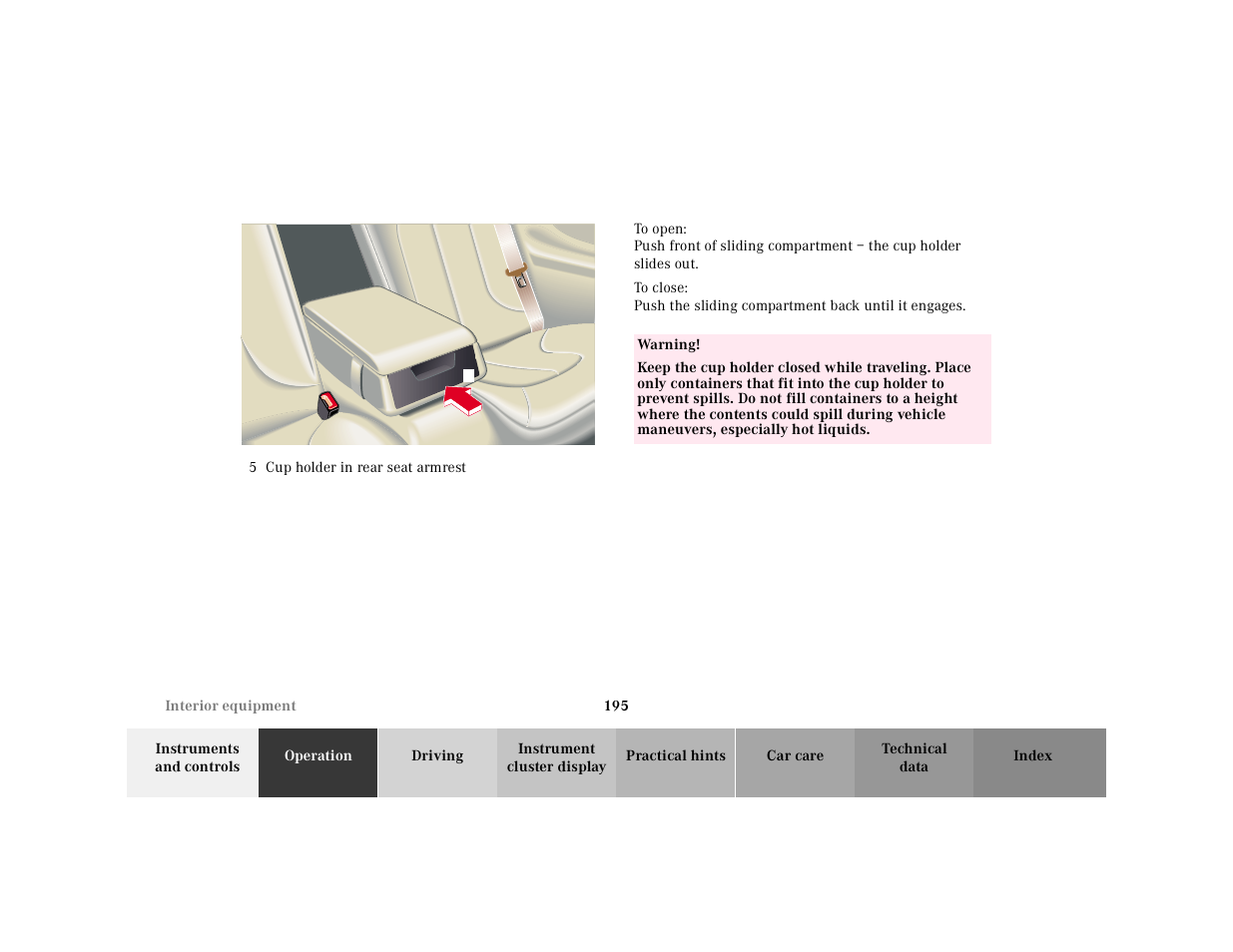 Mercedes-Benz 2001 CL 600 User Manual | Page 198 / 424