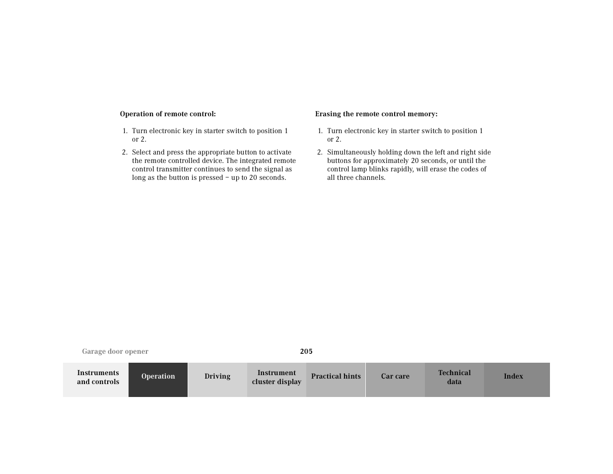 Mercedes-Benz 2001 CL 600 User Manual | Page 208 / 424