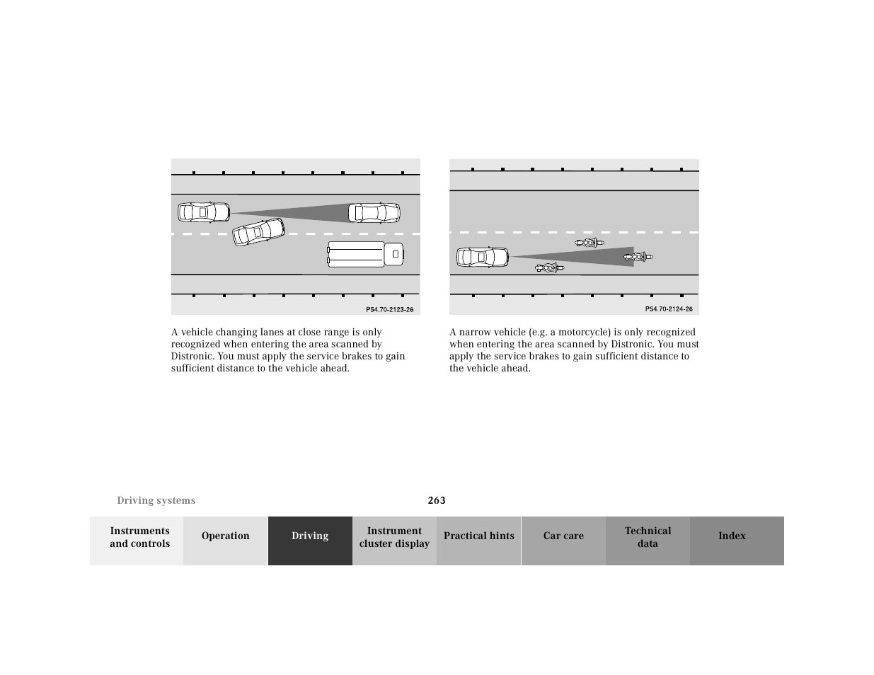Mercedes-Benz 2001 CL 600 User Manual | Page 268 / 424