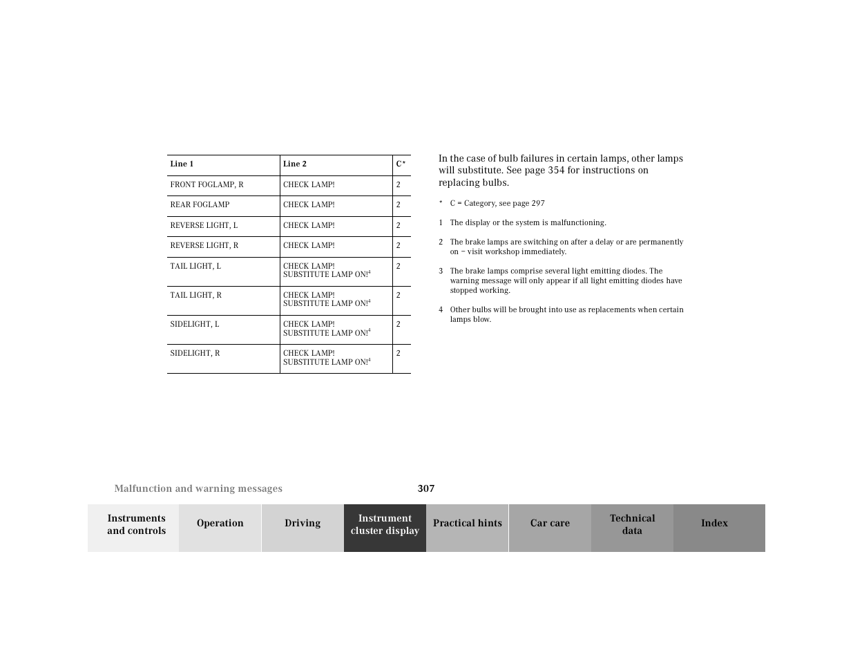 Mercedes-Benz 2001 CL 600 User Manual | Page 313 / 424
