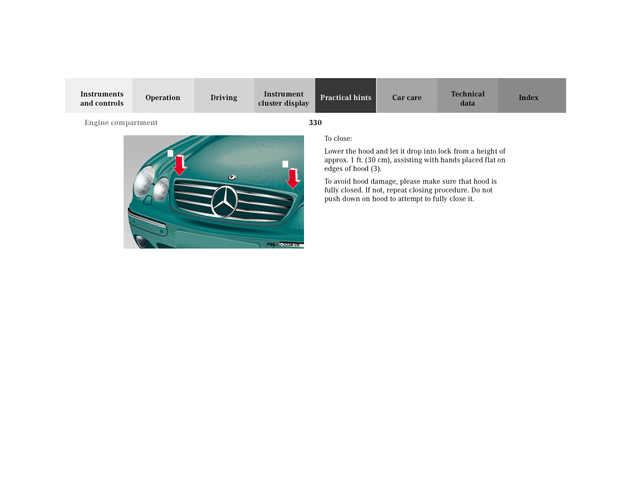 Mercedes-Benz 2001 CL 600 User Manual | Page 336 / 424