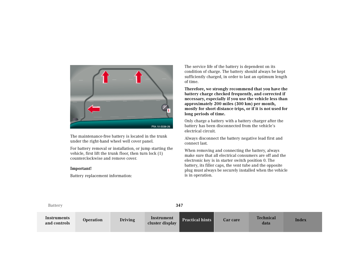 Mercedes-Benz 2001 CL 600 User Manual | Page 353 / 424