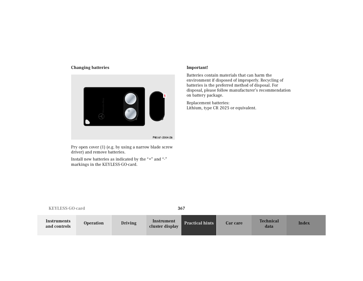 P81.60-2004-26 | Mercedes-Benz 2001 CL 600 User Manual | Page 373 / 424