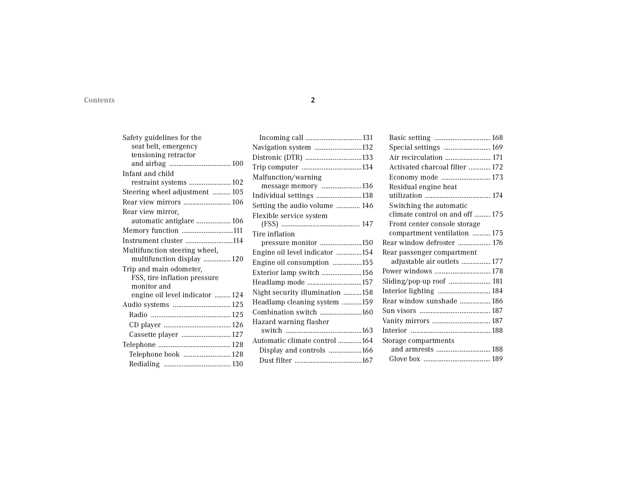 Mercedes-Benz 2001 CL 600 User Manual | Page 5 / 424