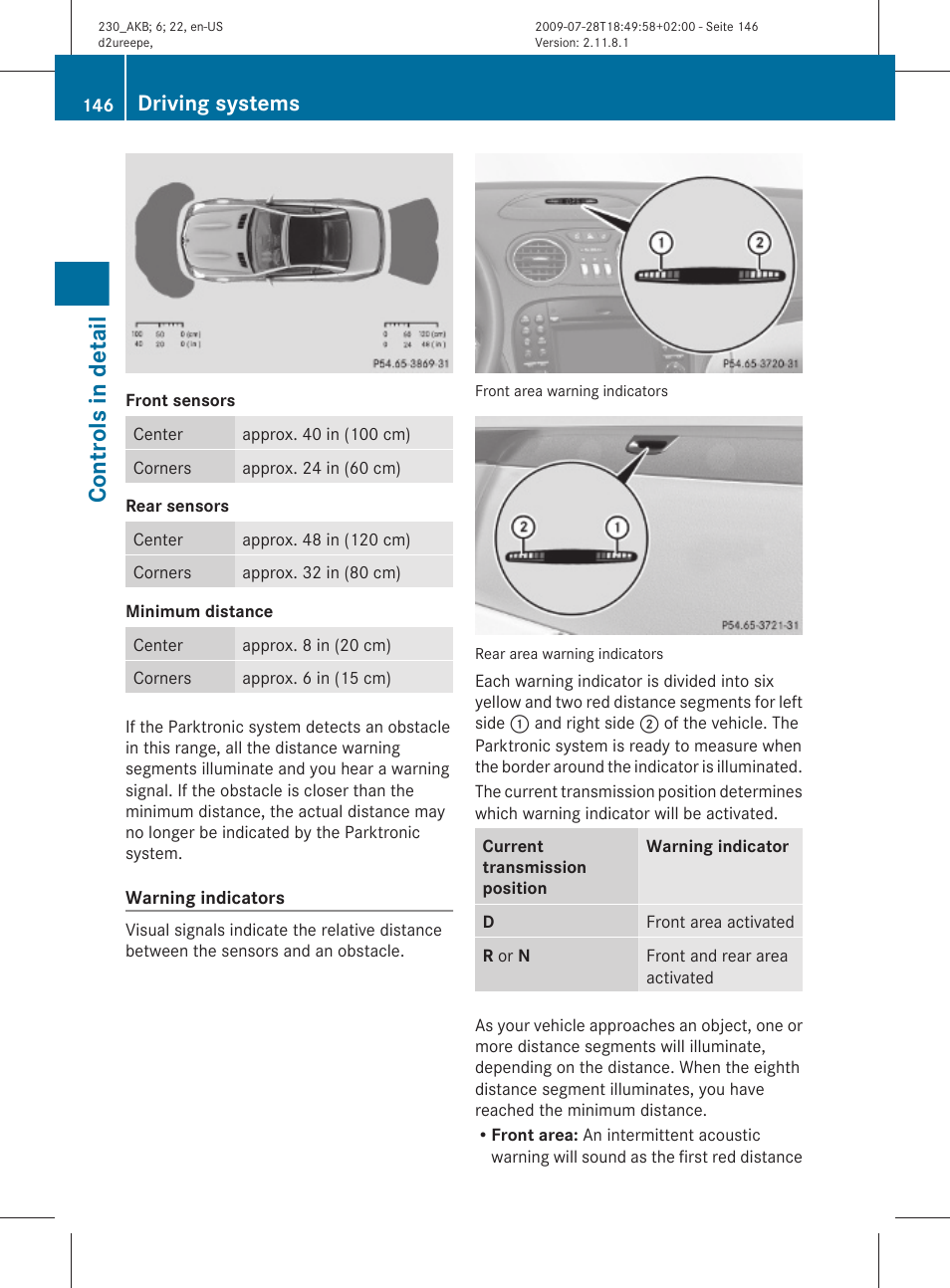 Controls in detail, Driving systems | Mercedes-Benz 2011 SL-Class User Manual | Page 148 / 316