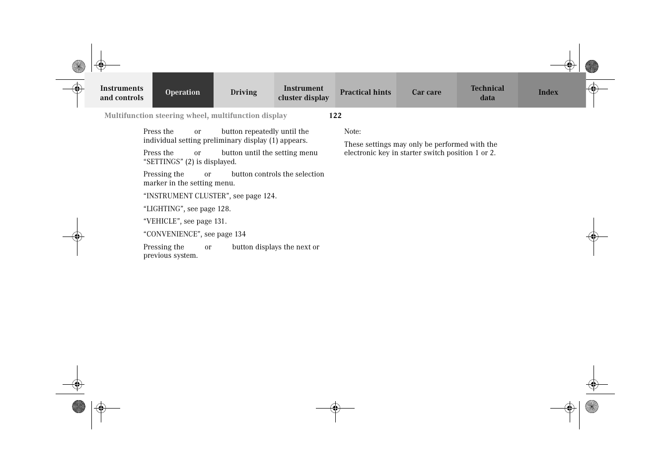 Mercedes-Benz 2002 C-Class User Manual | Page 125 / 406