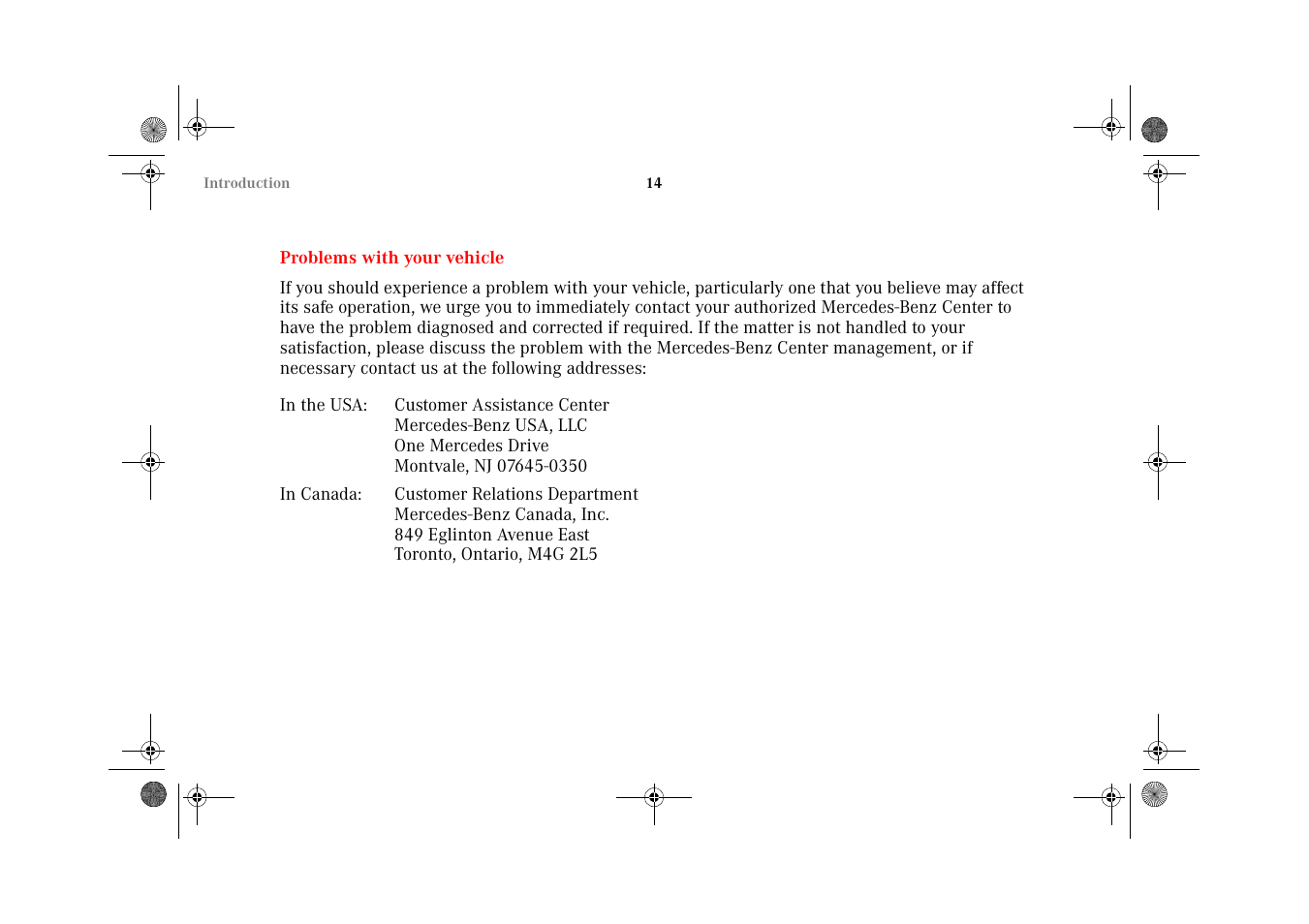 Mercedes-Benz 2002 C-Class User Manual | Page 17 / 406