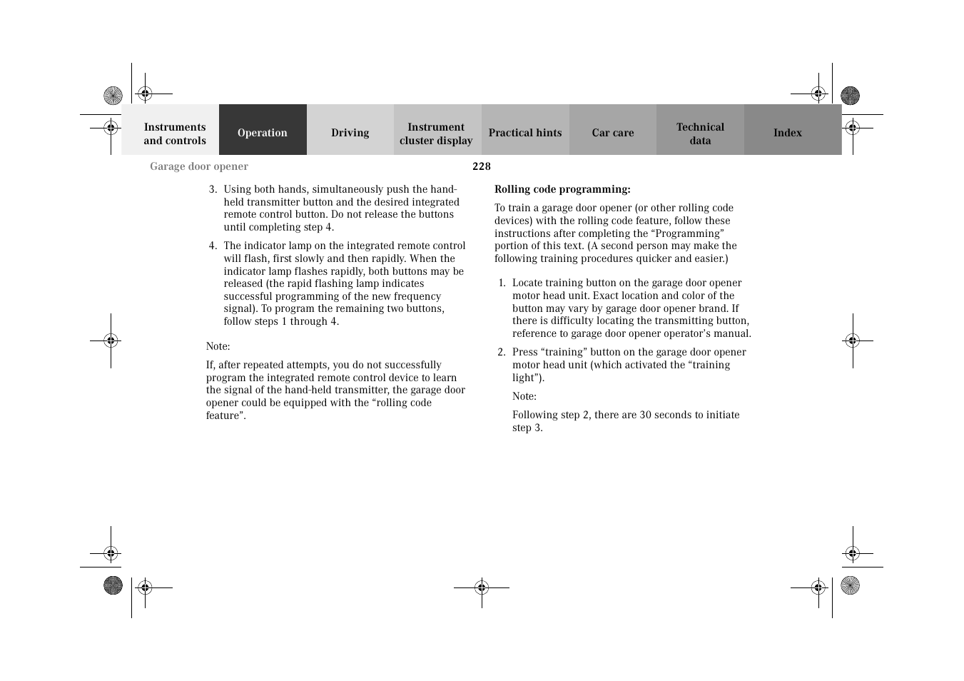 Mercedes-Benz 2002 C-Class User Manual | Page 231 / 406