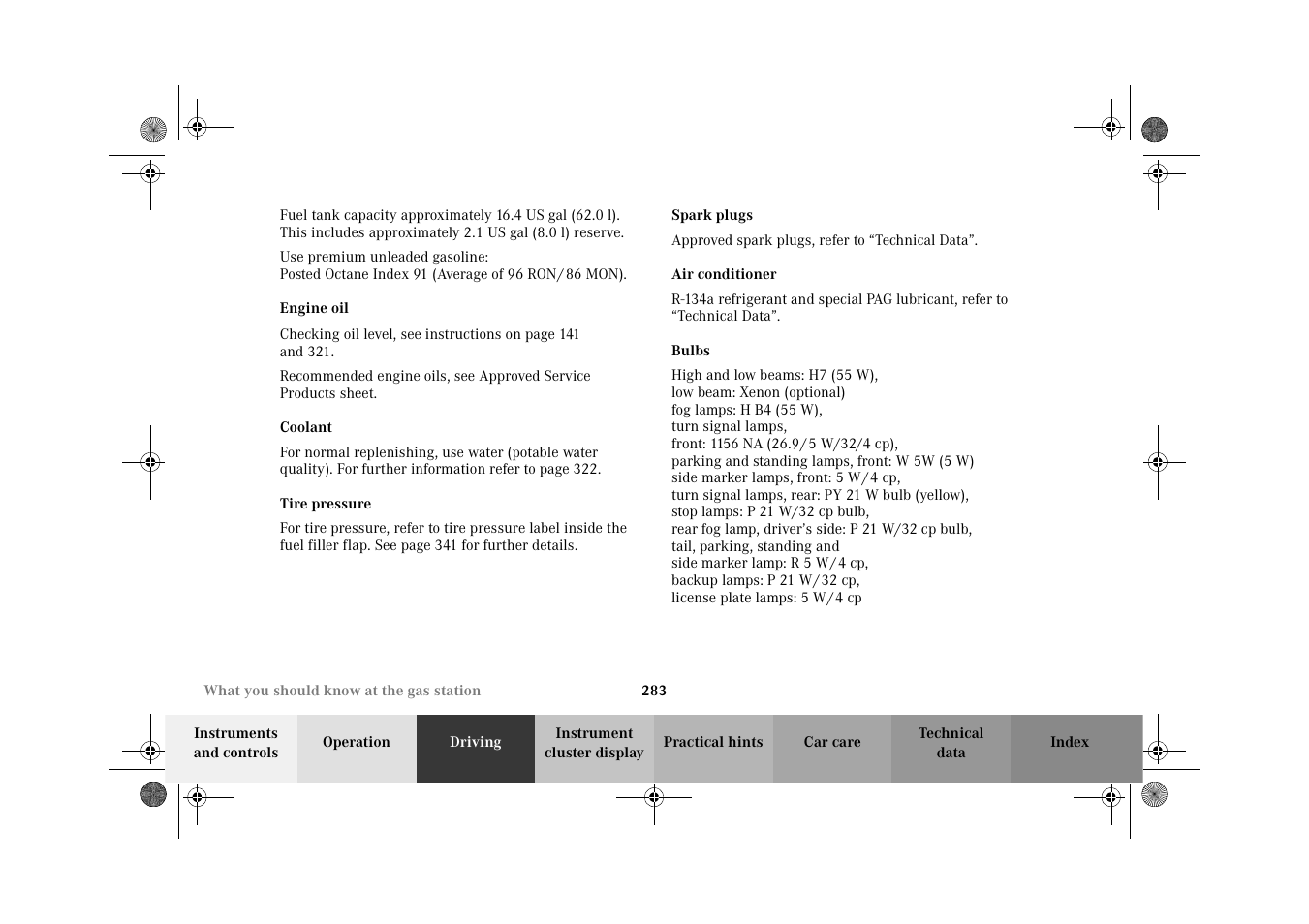 Mercedes-Benz 2002 C-Class User Manual | Page 286 / 406
