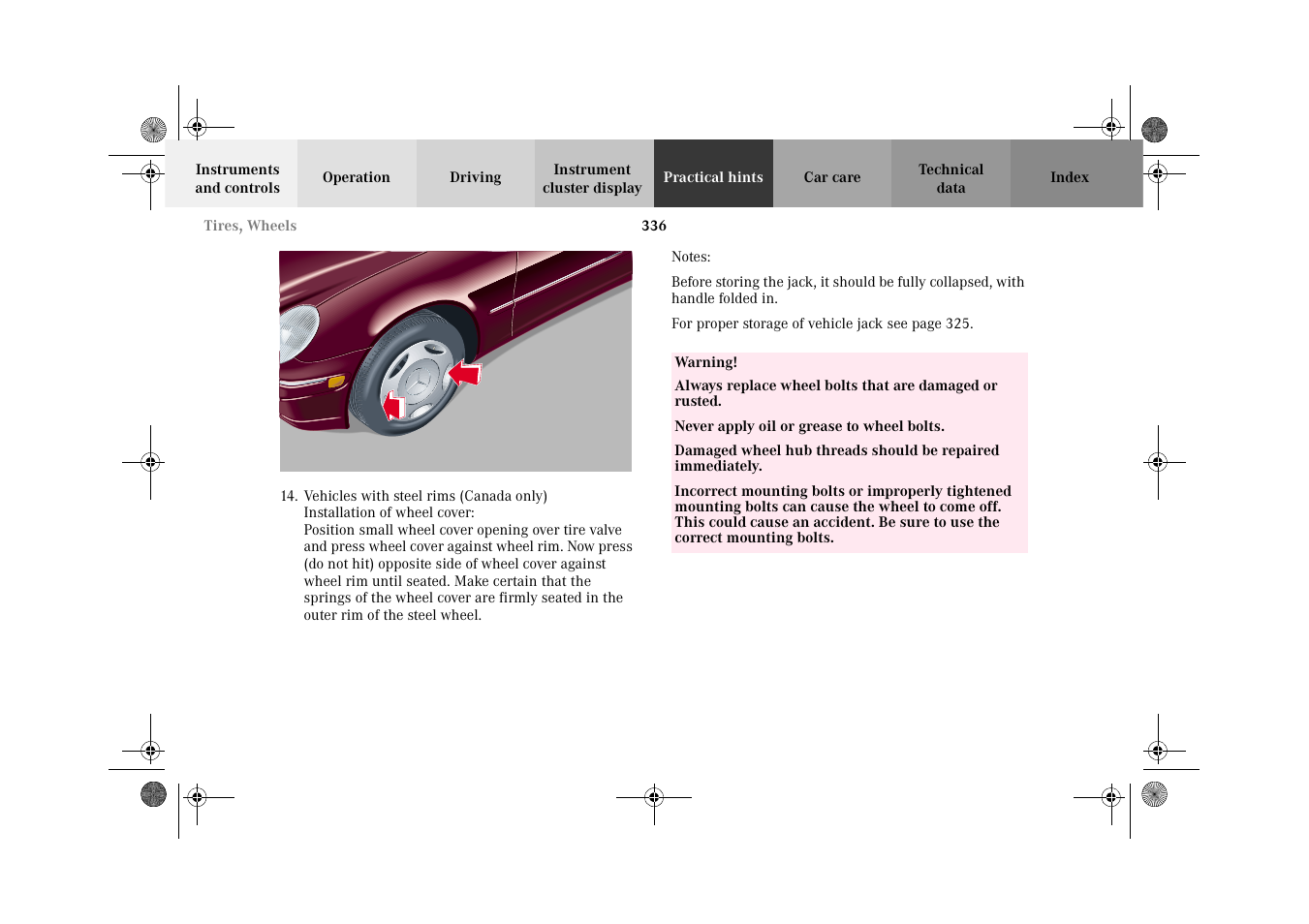 Mercedes-Benz 2002 C-Class User Manual | Page 339 / 406