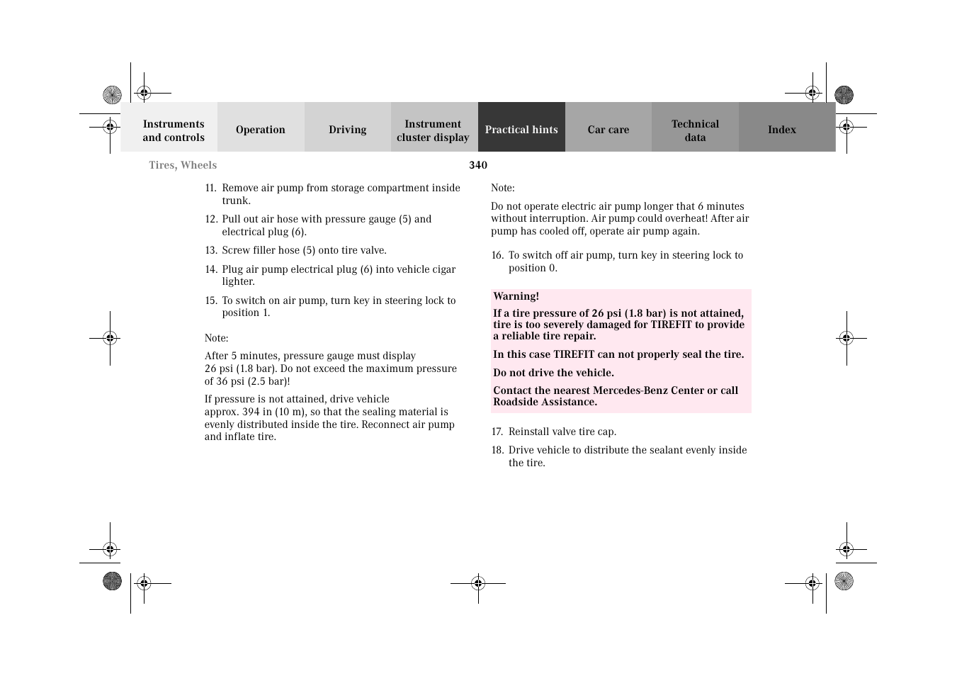 Mercedes-Benz 2002 C-Class User Manual | Page 343 / 406