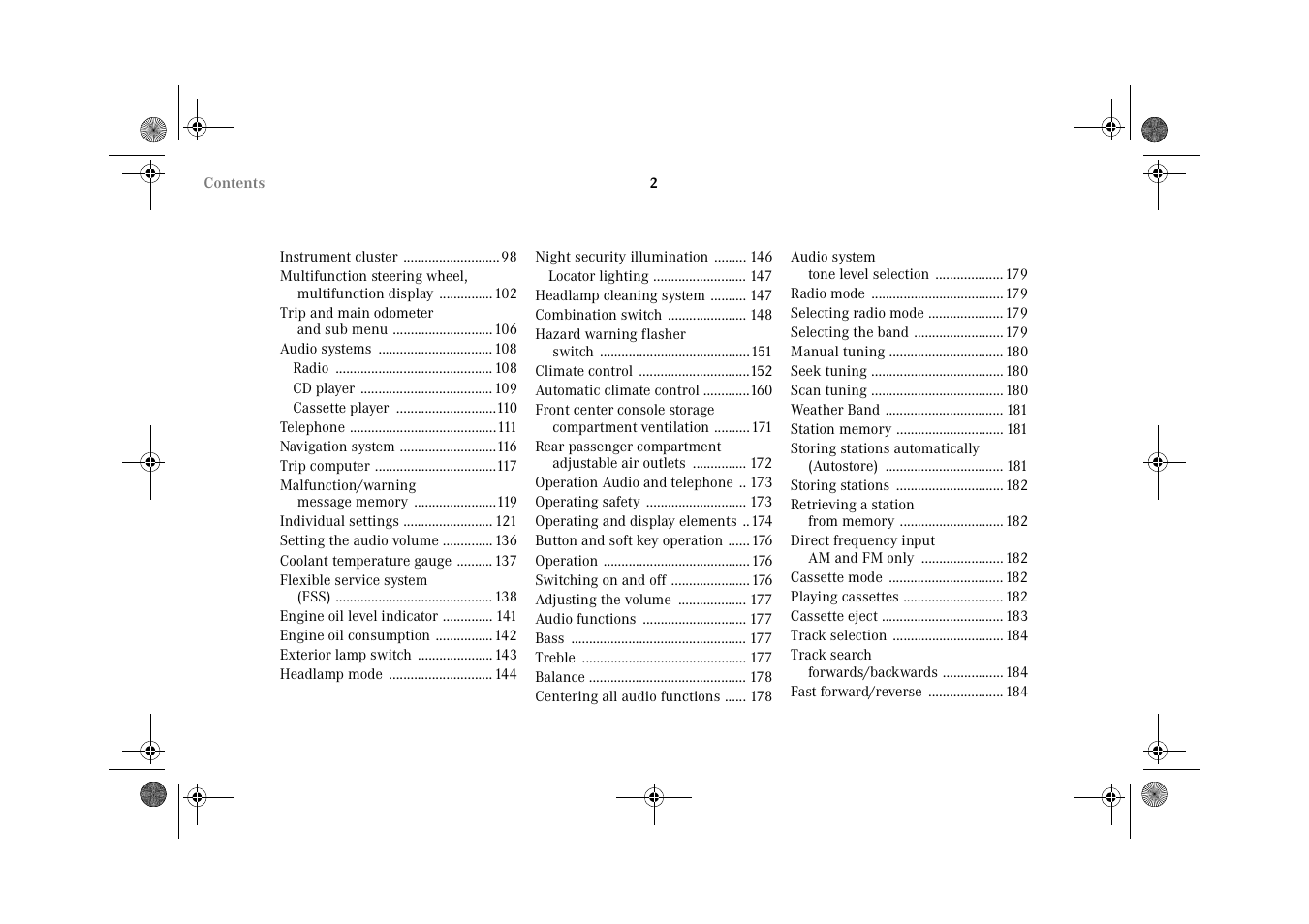 Mercedes-Benz 2002 C-Class User Manual | Page 5 / 406