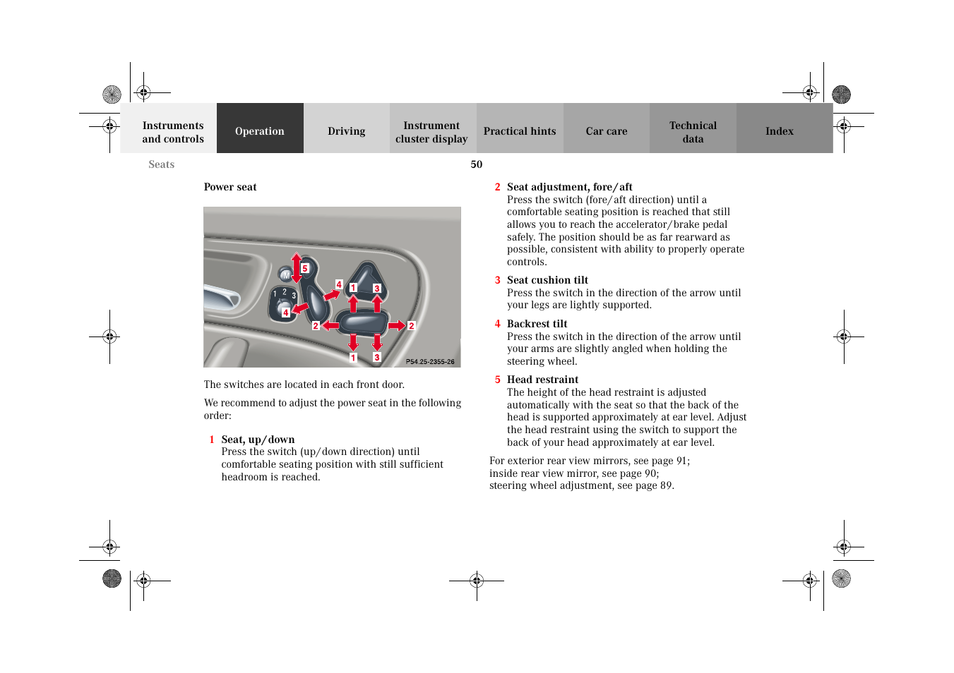 Mercedes-Benz 2002 C-Class User Manual | Page 53 / 406