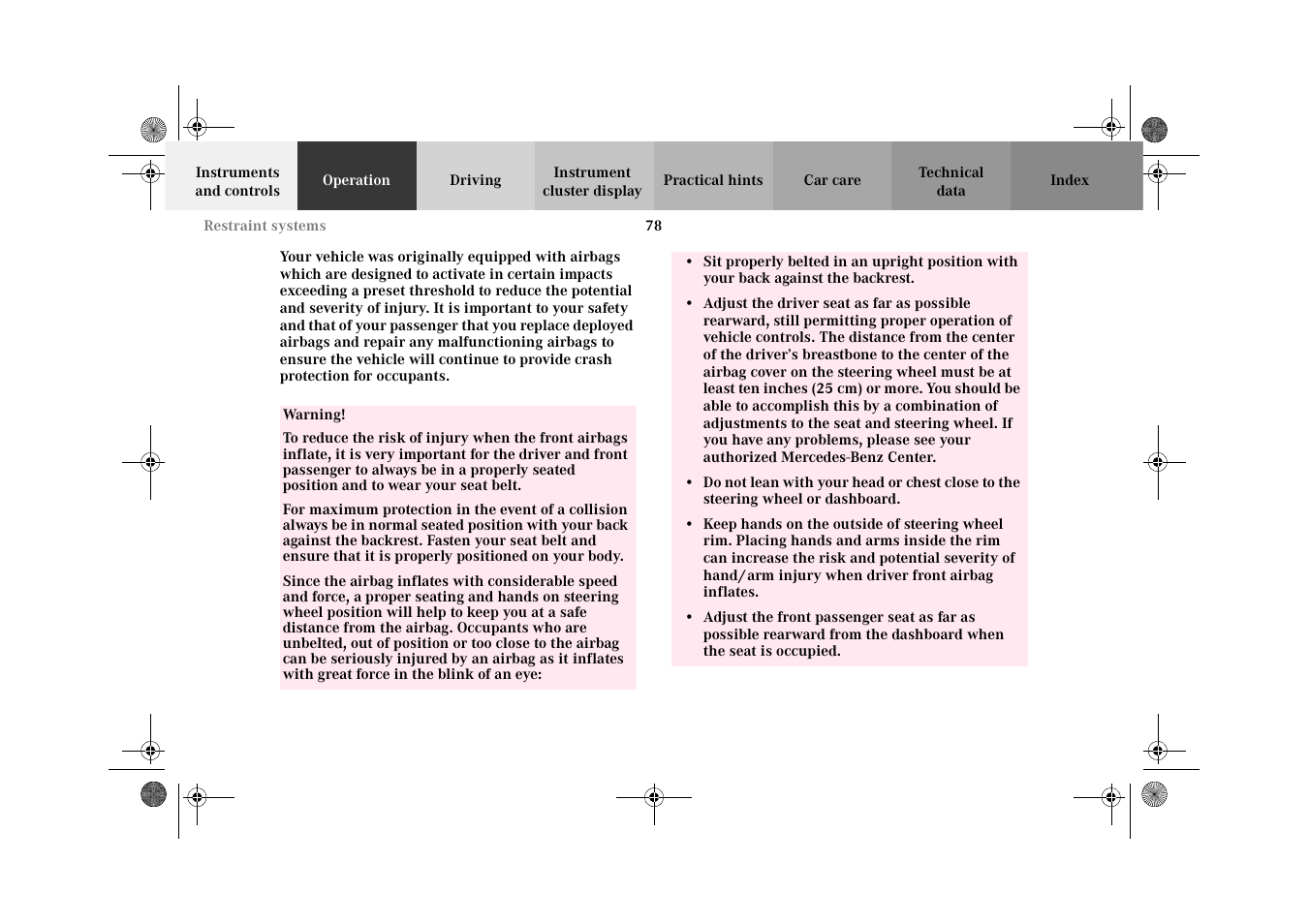 Mercedes-Benz 2002 C-Class User Manual | Page 81 / 406