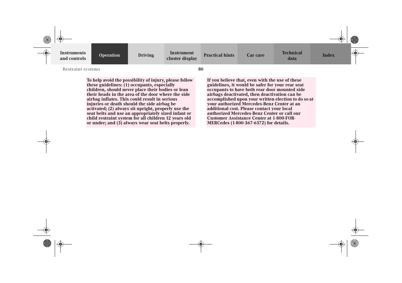 Mercedes-Benz 2002 C-Class User Manual | Page 83 / 406