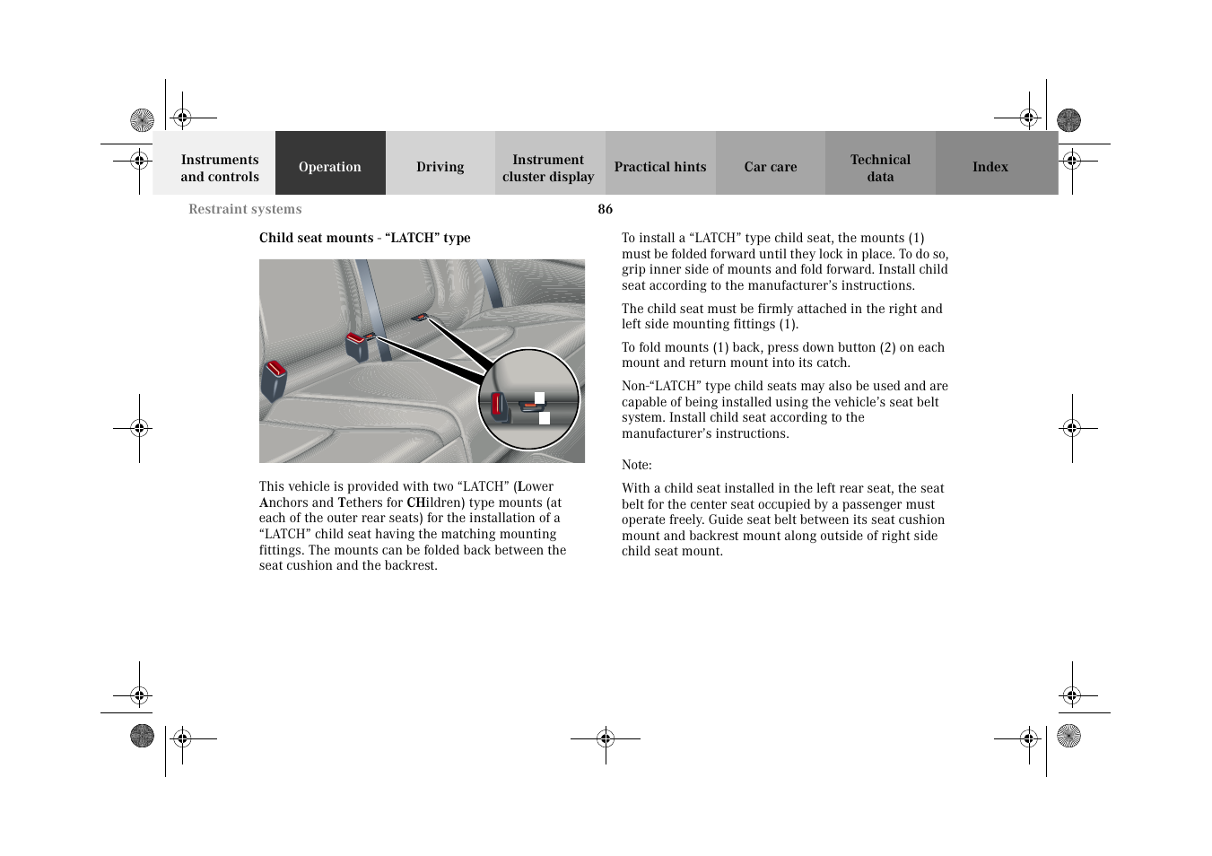 Mercedes-Benz 2002 C-Class User Manual | Page 89 / 406
