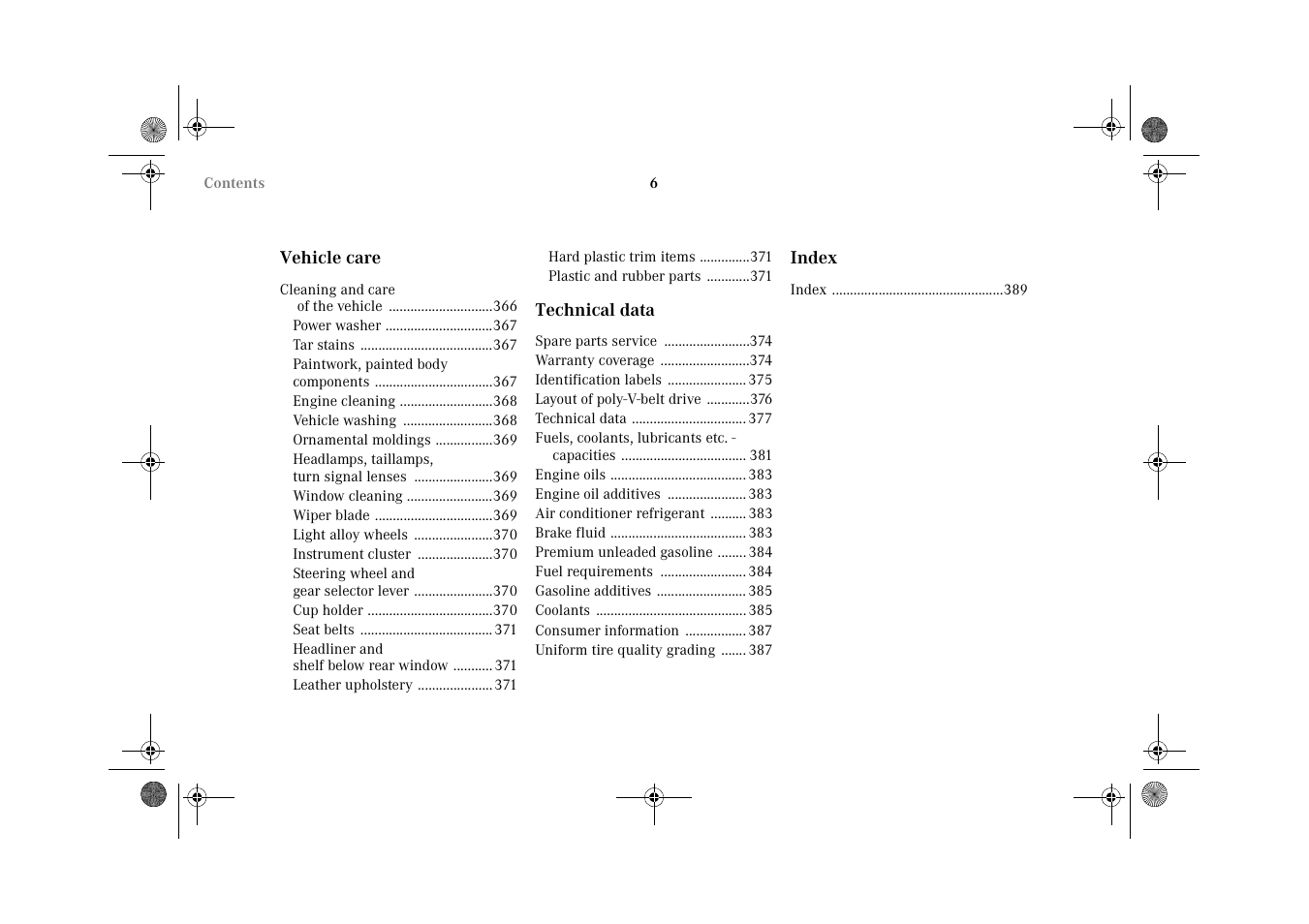 Mercedes-Benz 2002 C-Class User Manual | Page 9 / 406