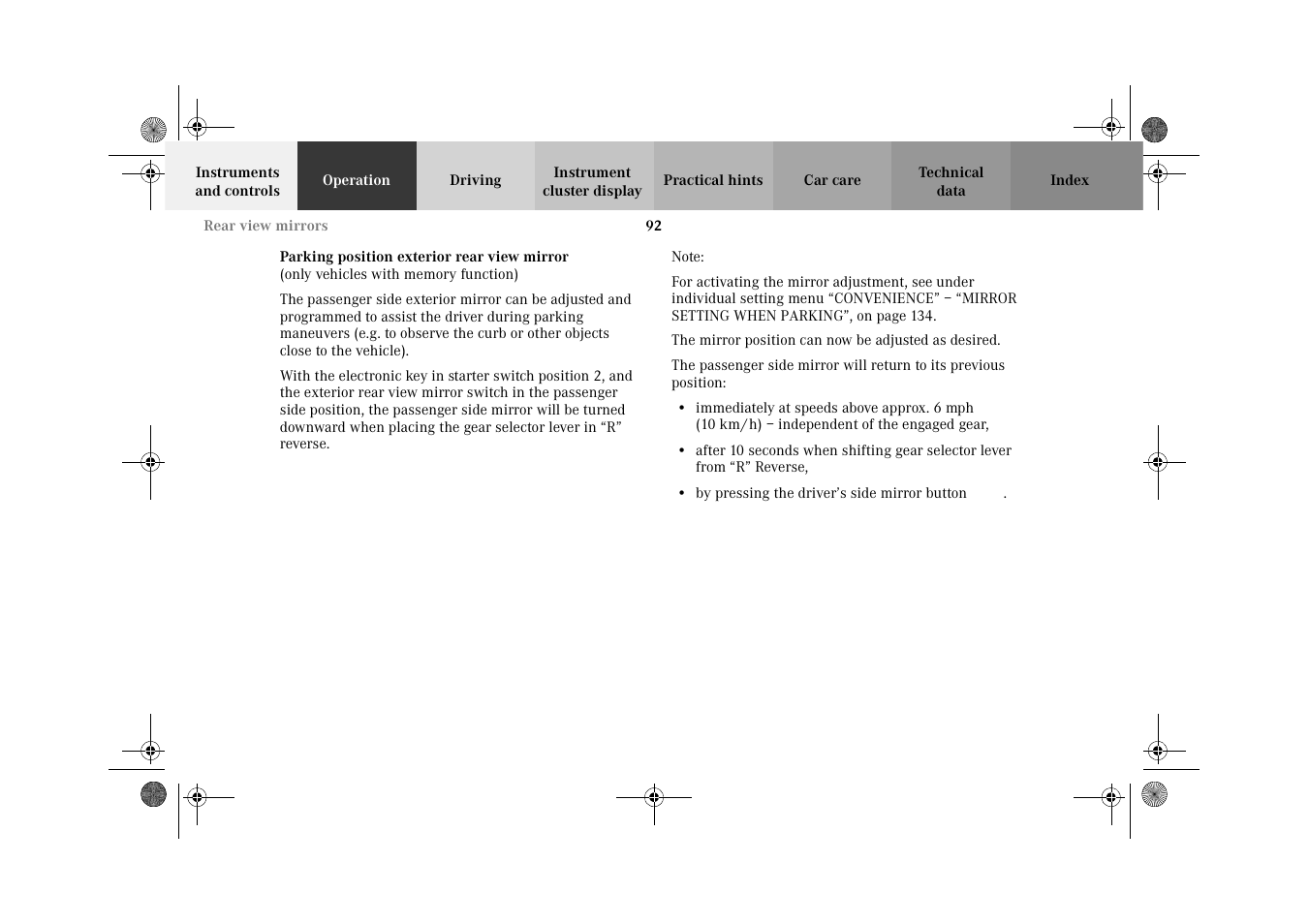 Mercedes-Benz 2002 C-Class User Manual | Page 95 / 406