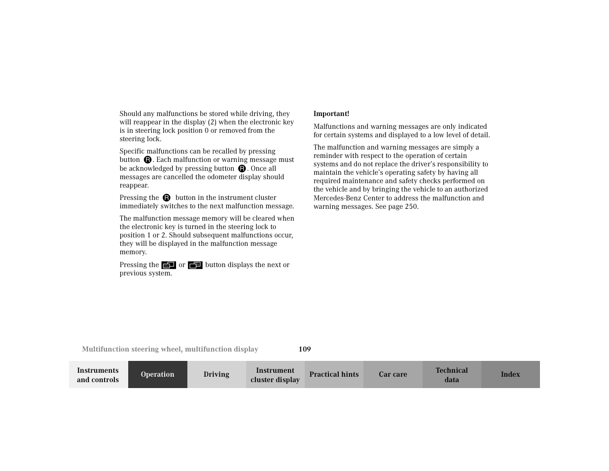 Mercedes-Benz 2002 E -Class Wagon User Manual | Page 112 / 354