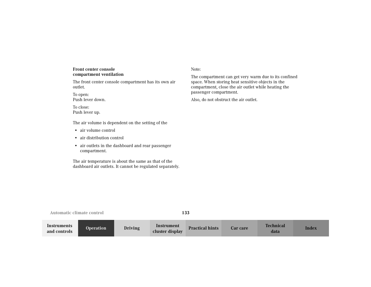 Mercedes-Benz 2002 E -Class Wagon User Manual | Page 136 / 354