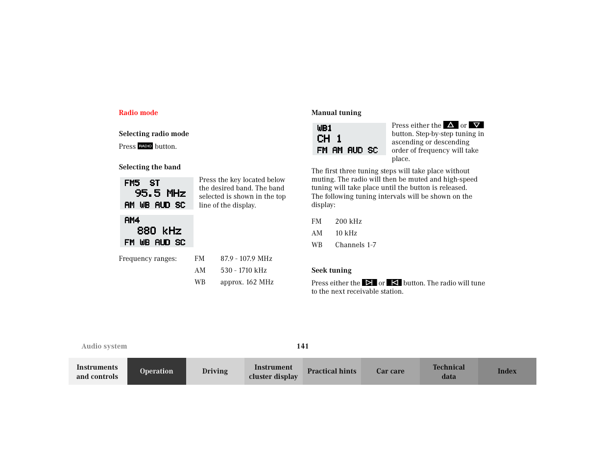 Mercedes-Benz 2002 E -Class Wagon User Manual | Page 144 / 354