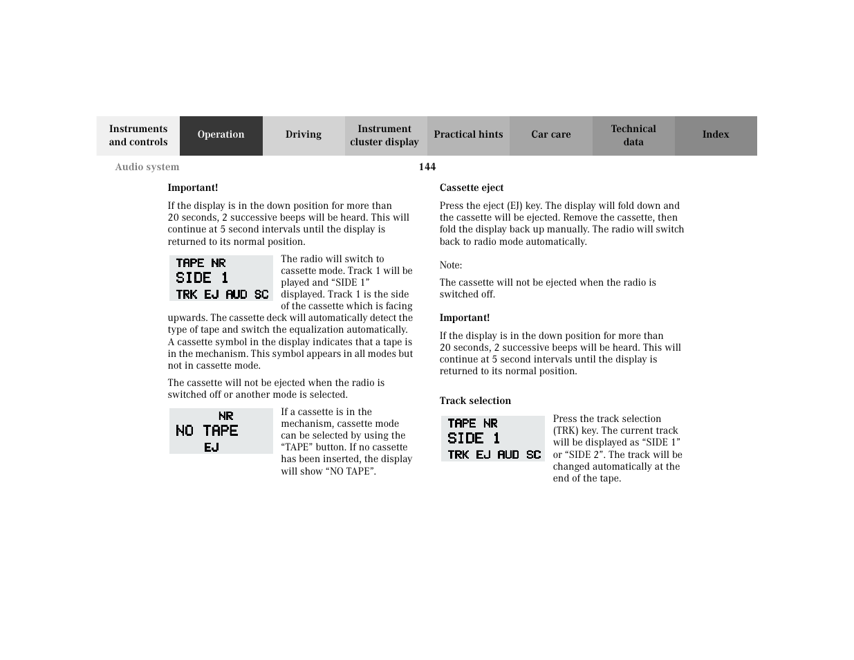 Mercedes-Benz 2002 E -Class Wagon User Manual | Page 147 / 354