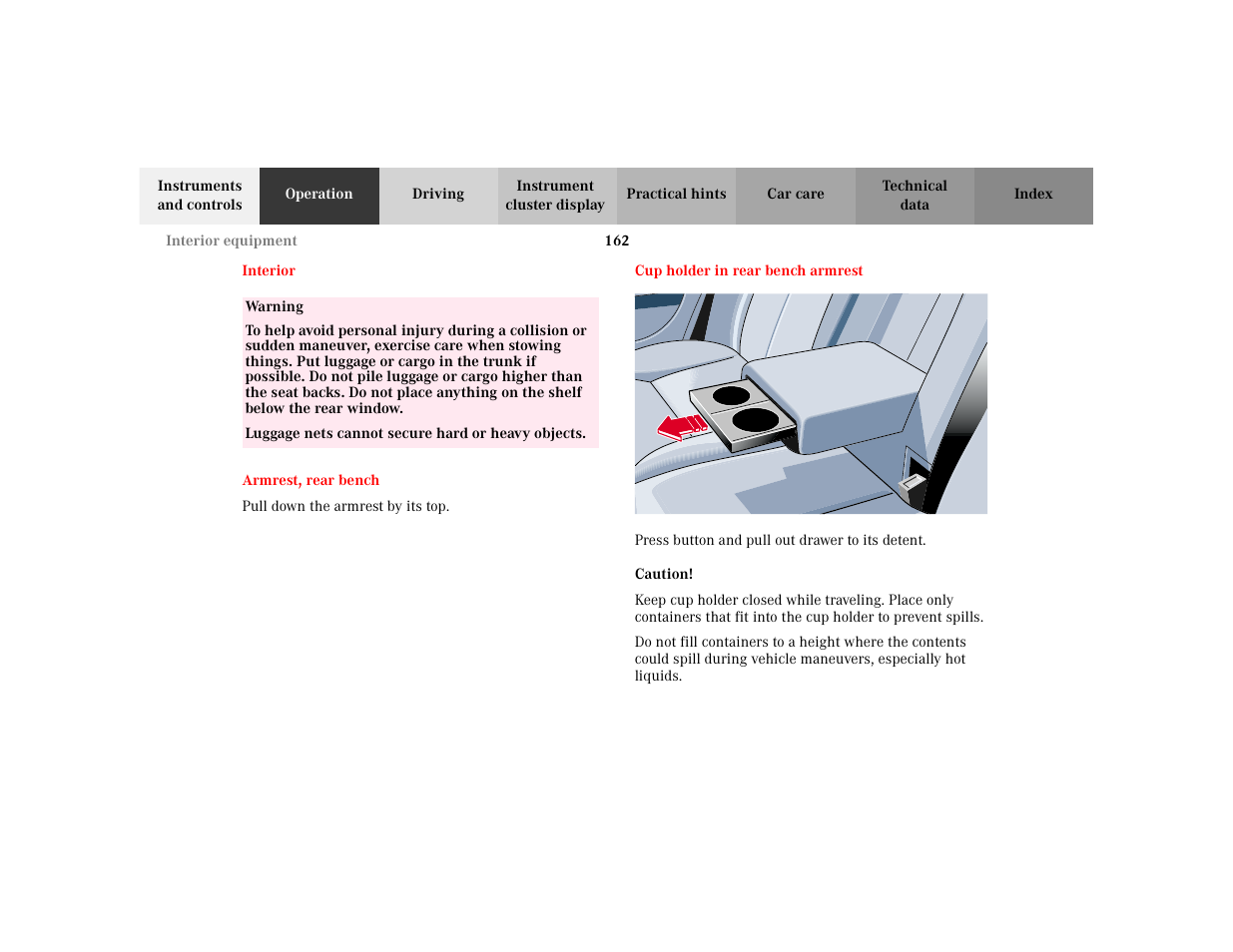 Mercedes-Benz 2002 E -Class Wagon User Manual | Page 165 / 354