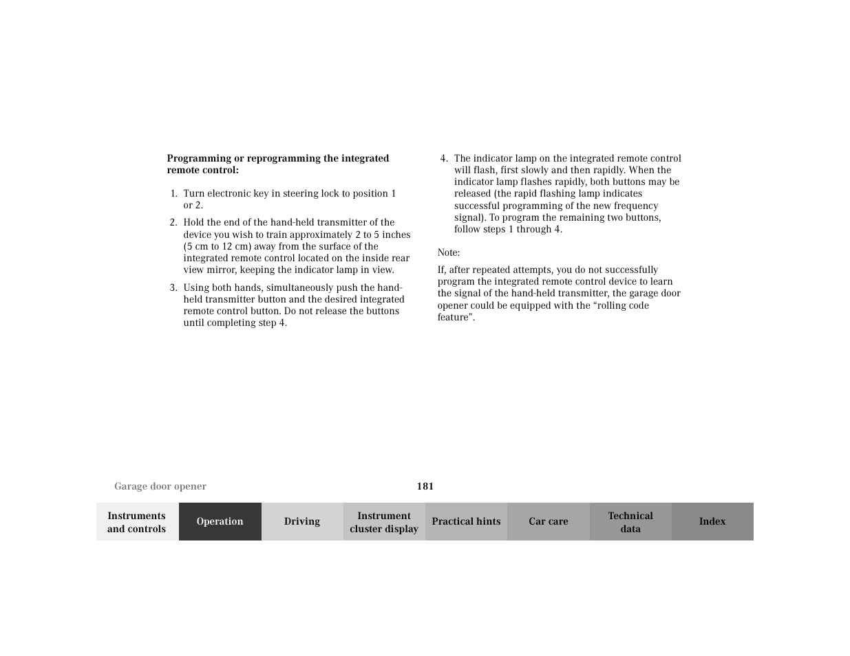 Mercedes-Benz 2002 E -Class Wagon User Manual | Page 184 / 354