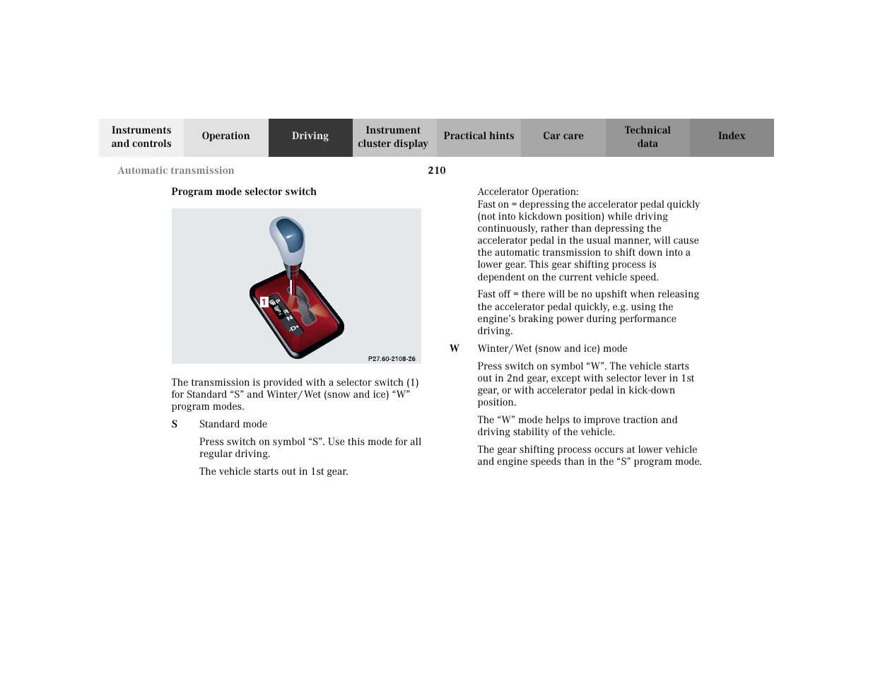 Mercedes-Benz 2002 E -Class Wagon User Manual | Page 213 / 354