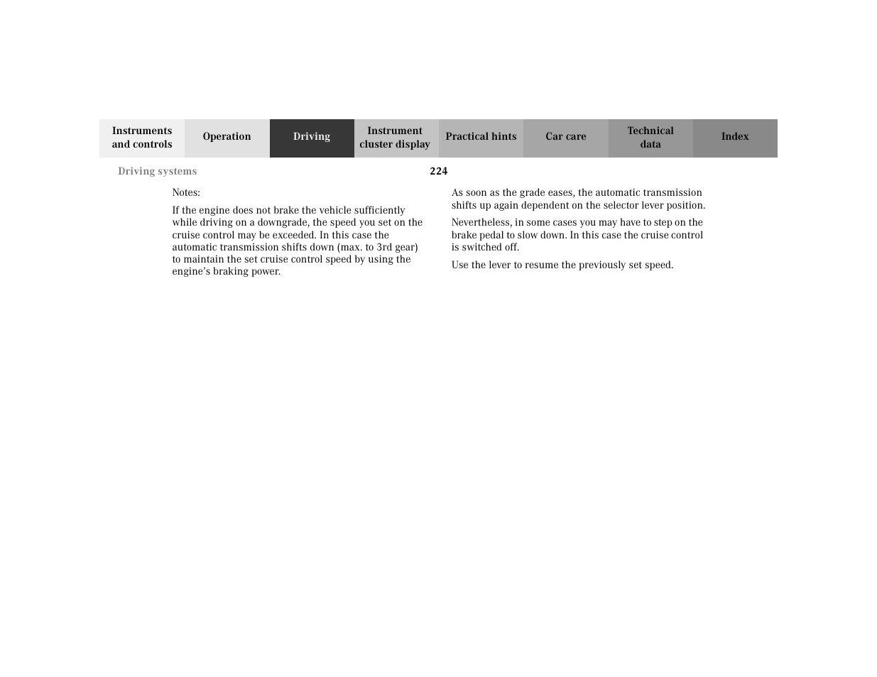 Mercedes-Benz 2002 E -Class Wagon User Manual | Page 227 / 354